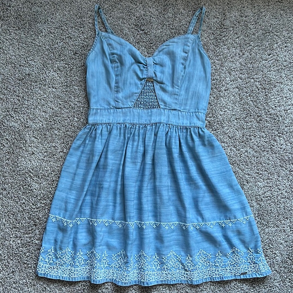 Hollister Denim Dress with Cutout